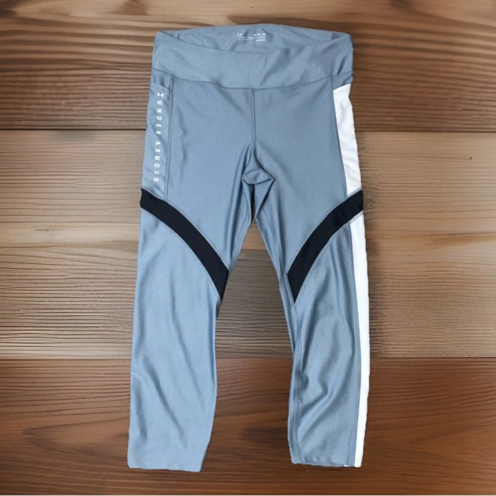 Under Armour Women Heatgear High Rise No Slip Moisture Wicking Leggings Size XL - Picture 1 of 4